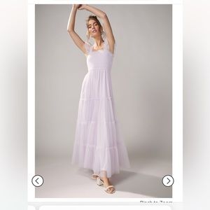 NWOT Francesca’s Nema Tulle Maxi dress in Lilac